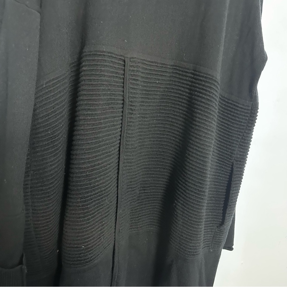 Lululemon Sit In Lotus Sweater Cardigan Wrap II Black Size 6 - Picture 10 of 11